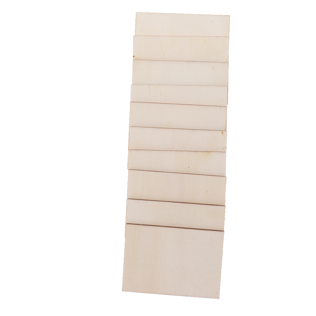 10pcs 70x49mm Blank Plywood Wood Business Card Wooden Name Card Wood Plaque