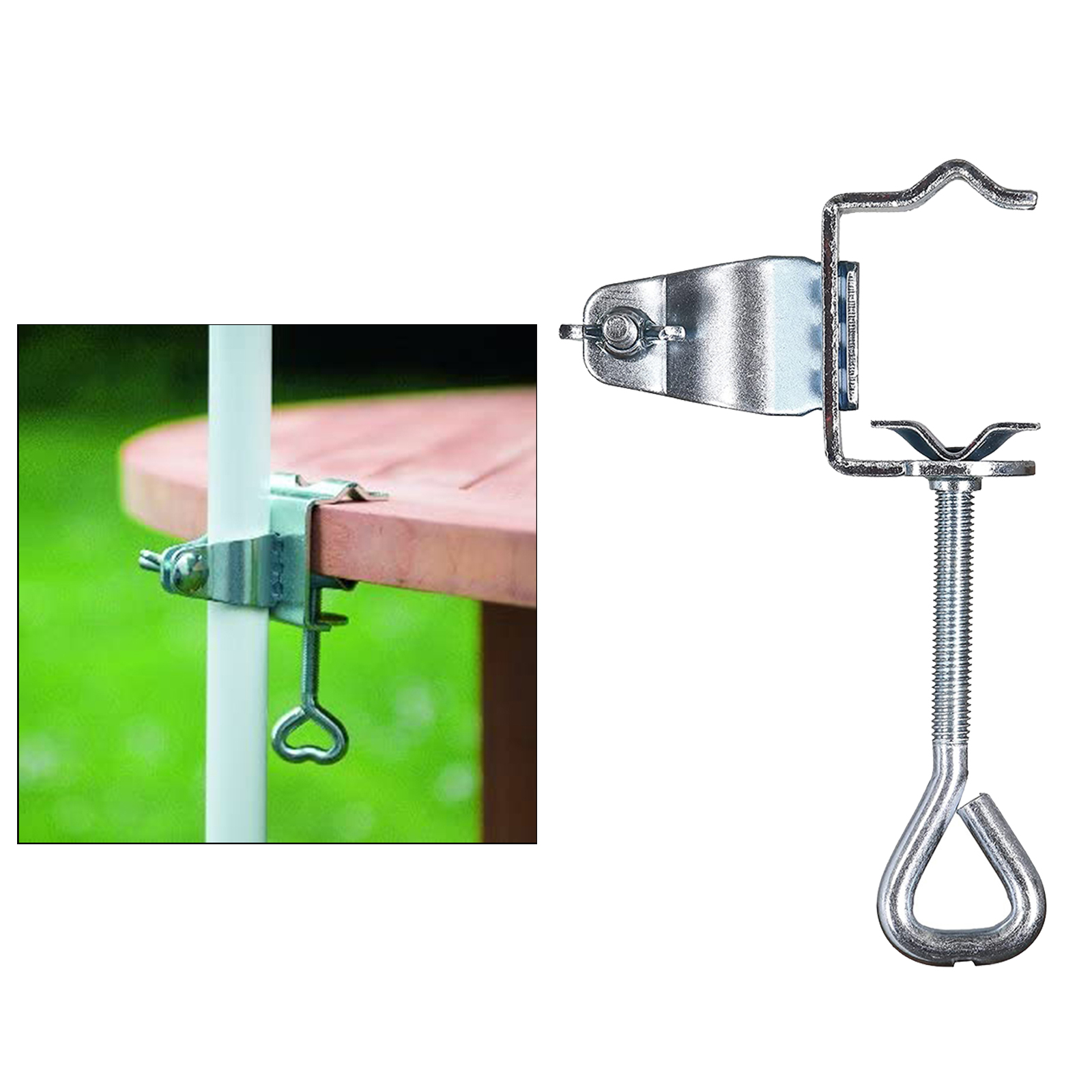 Courtyard Parasol Stand Portable GardenUmbrella Holder Clip Outdoor Patio Beach Clamp Stable Fixed Bracket for Sun Umbrellas