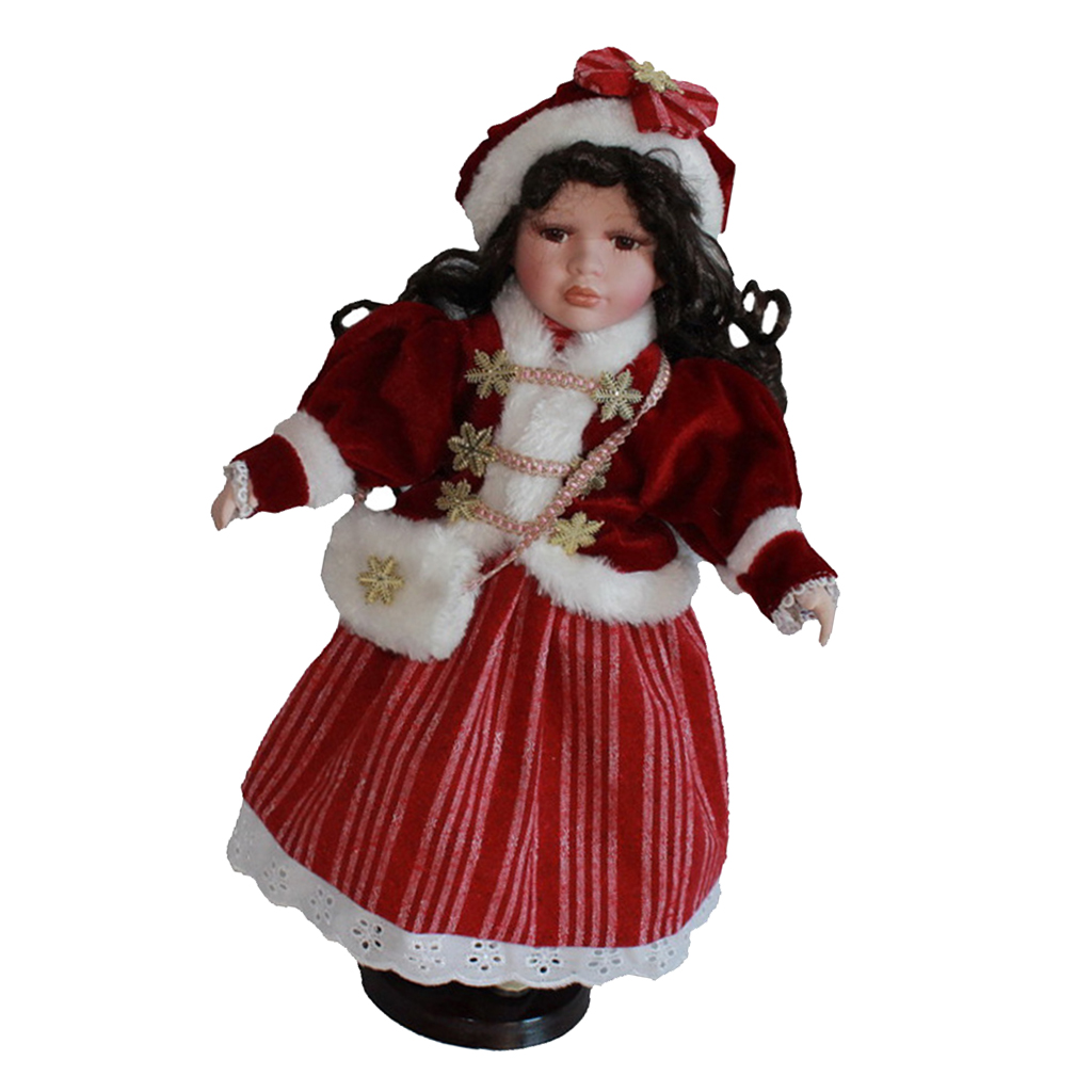 16'' Well Made Vintage Style Ceramic Doll Desktop Decor Collectibles Gifts
