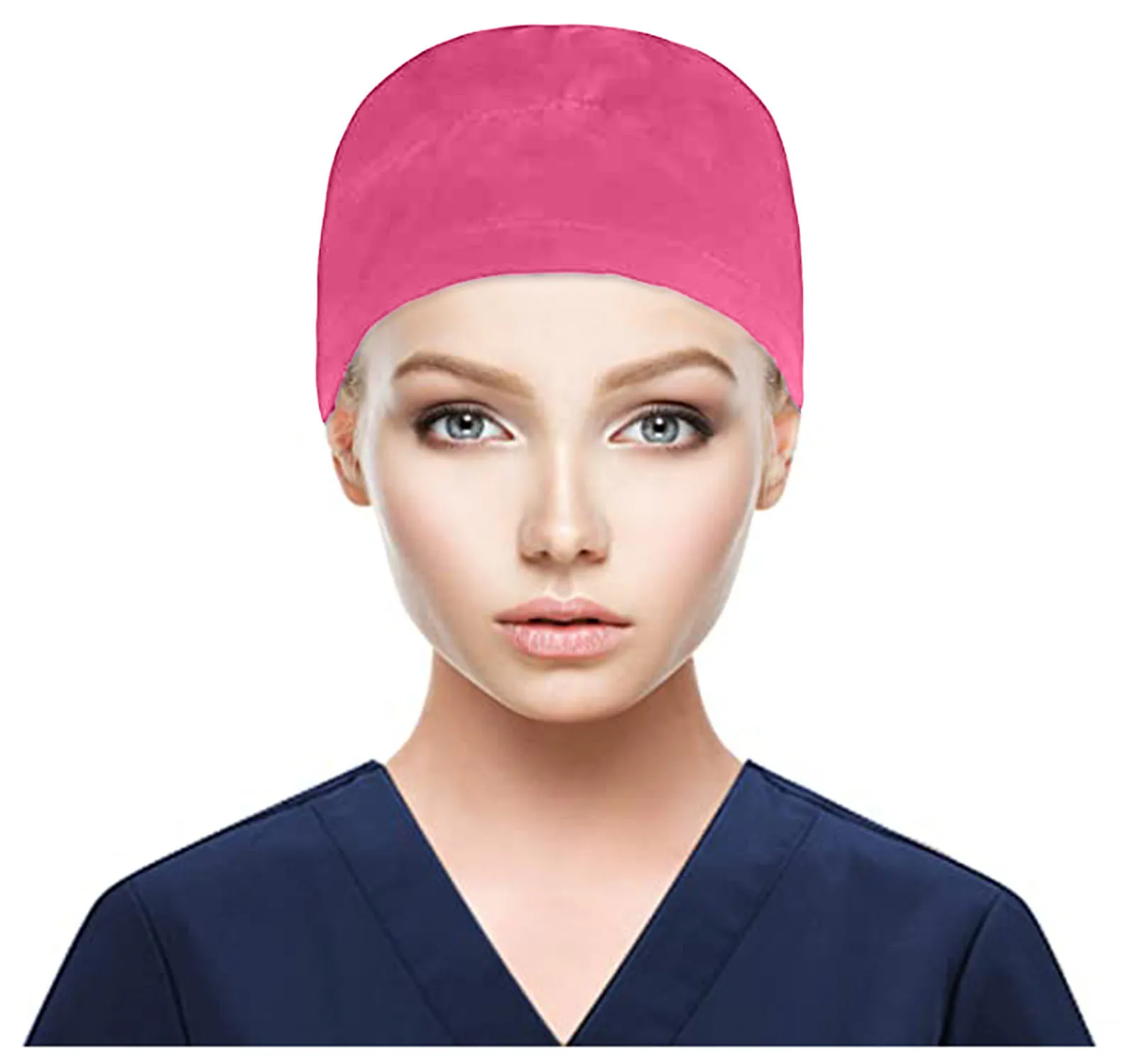 best beanie brands Working Scrub Cap with Button Sweatband Solid Nursing Hat Adjustable Tie Back Elastic Bouffant Hat Head Scarf gorros quirurgicos winter toque