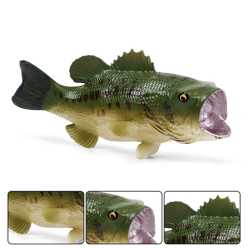 Modelo de Peixe Baixo para Decoração Artificial Realista Peixe Simulado Grande Boca W3jf 5 W3jf artificial realista peixe simulado modelo de