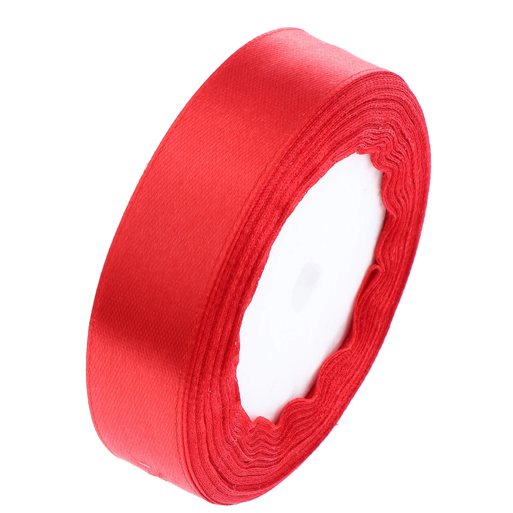 2cm 22.5m Silk Satin Ribbon DIY Wedding Party Decoration Gift Wrapping