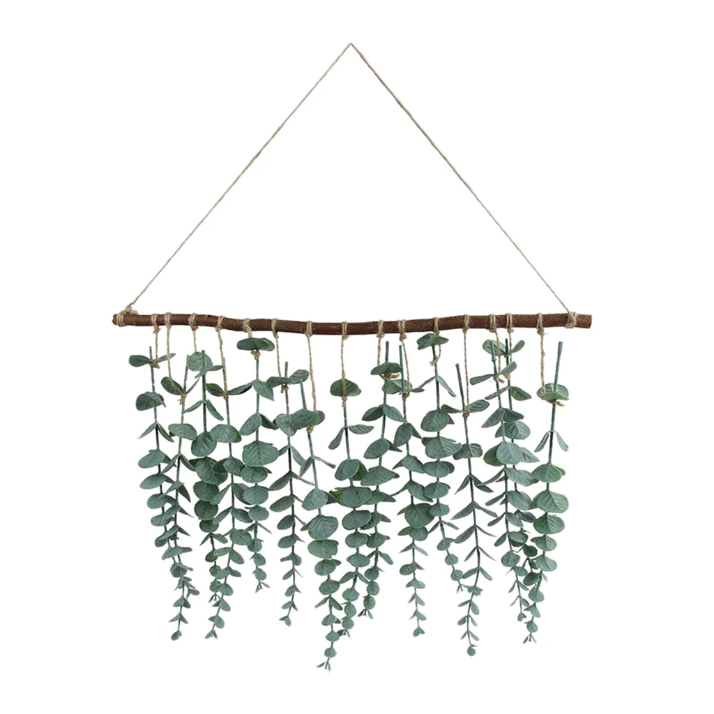 Fake Eucalyptus Leaf Hanging Wall Farmhouse Home Bedroom Party Decoration