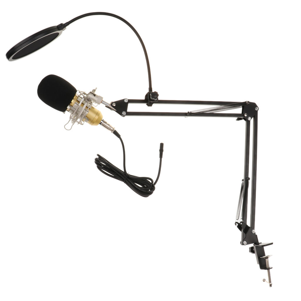 BM800 Dynamic Condenser Studio Recording Microphone Mic for Broadcasting