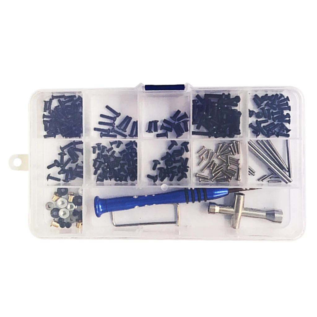 316x Screws Bolt & Nuts Set Cross Sleeve Allen Wrench Swing Arm Pin Screws Kit for Wltoys 144001 1/14 RC Car Spare Parts