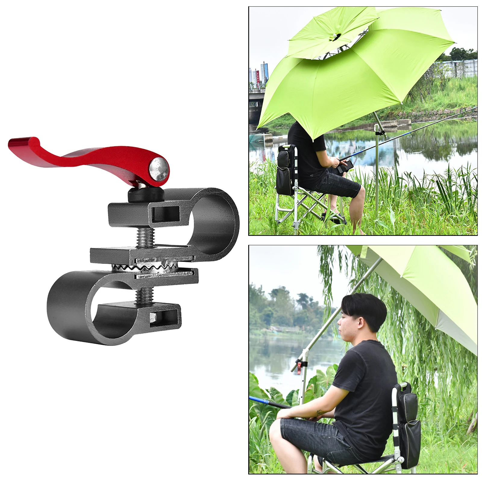 Fishing Chair Umbrella Stand Holder Fixed Clip Brackets Mount Accessories Outdoor Umbrella Holder Fish Pole Holder