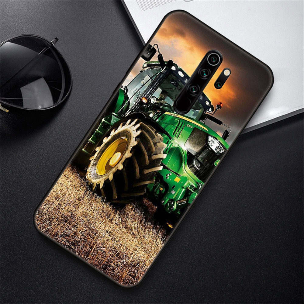 Phone Case For Xiaomi Redmi Note 8 8T 10 9 9S 7 6 Pro xiaomi 9 9A 8 8A 7 6  Black Cover Shell 3D Bumper Tpu Coque fendt Tractor