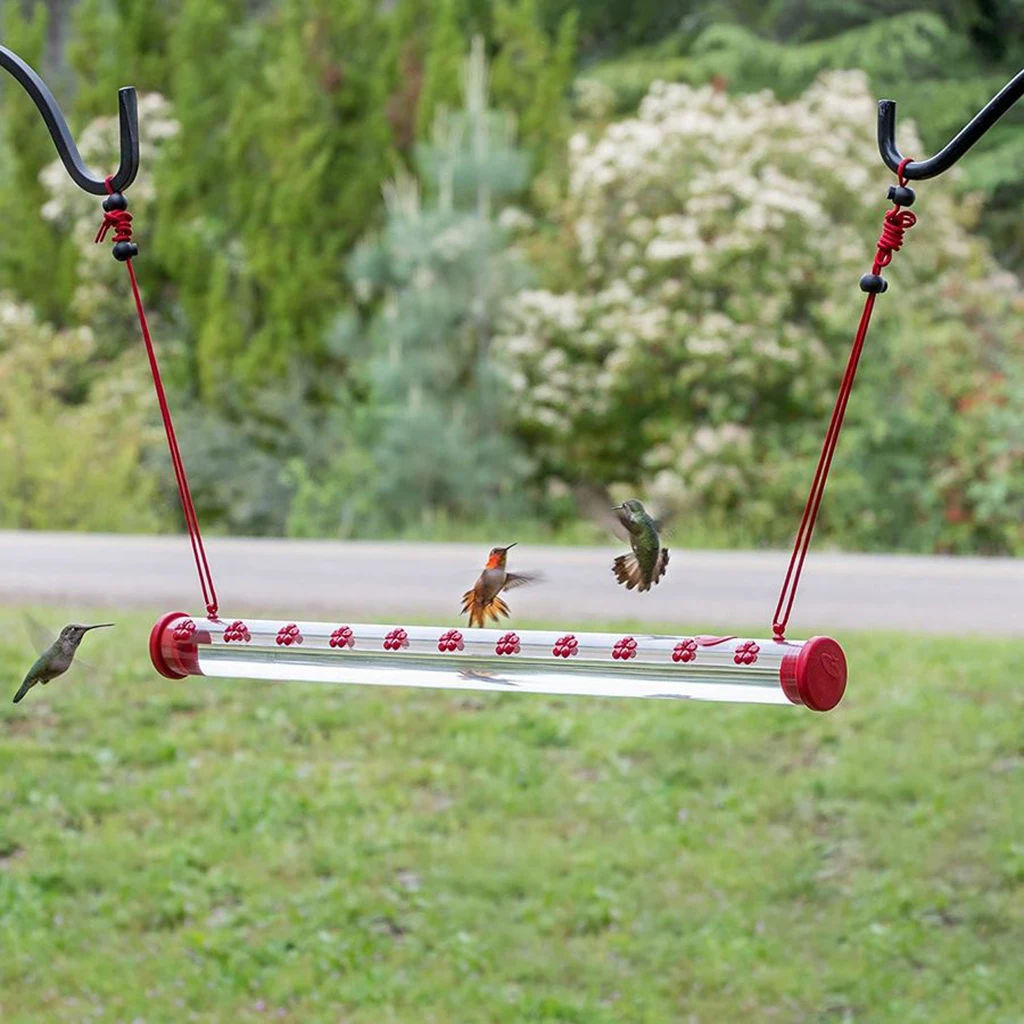 Hummingbird Feeder Hanging Outside, Hummingbird Feeding Station with Hanging Strap , Multi Feeding Ports for Outdoor