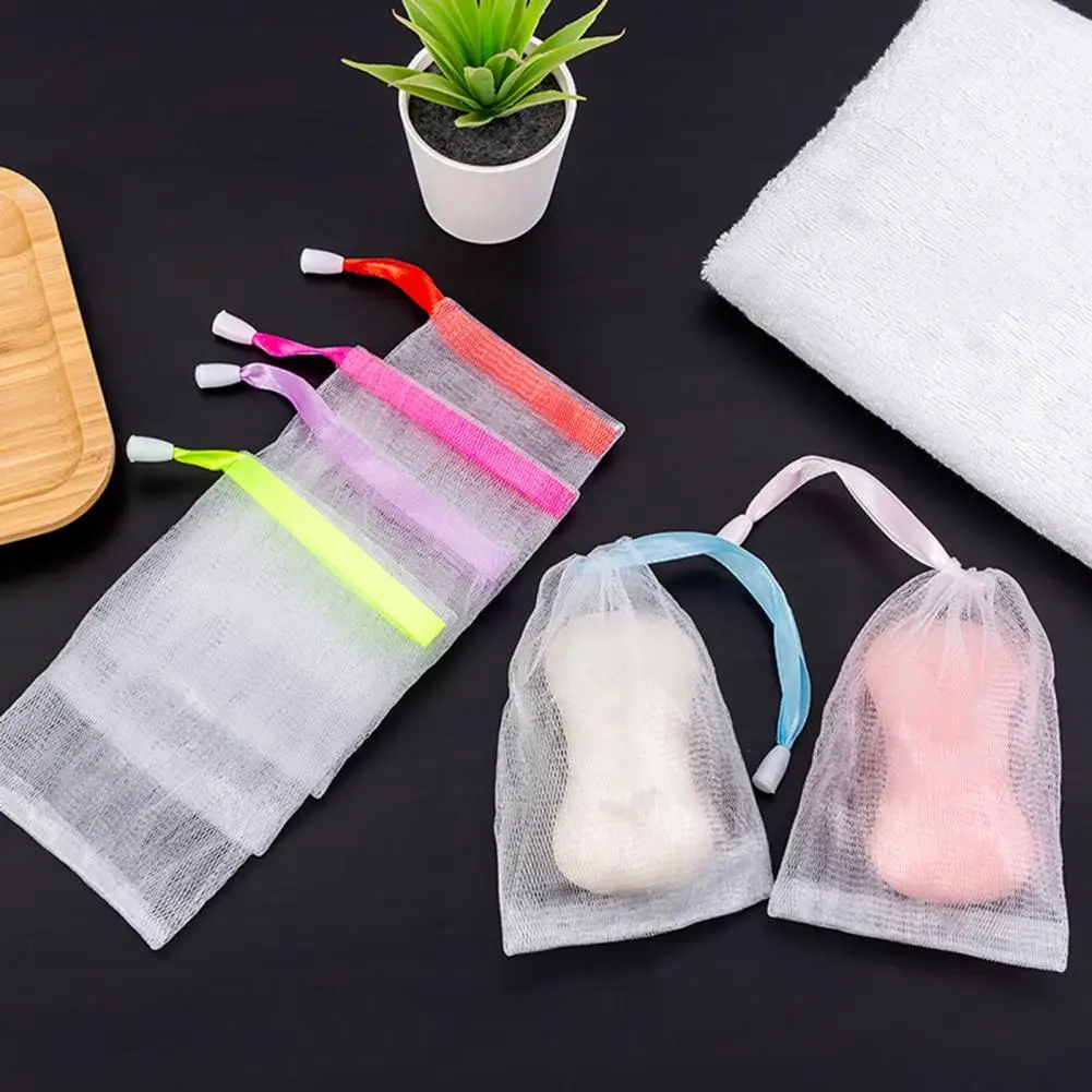 10Pcs/Set Soap Saver Bag Quickly Foam Drawstring Design Non slip Portable  Handmade Soap Foaming Net for Bath|Bath Brushes, Sponges  Scrubbers| -  AliExpress