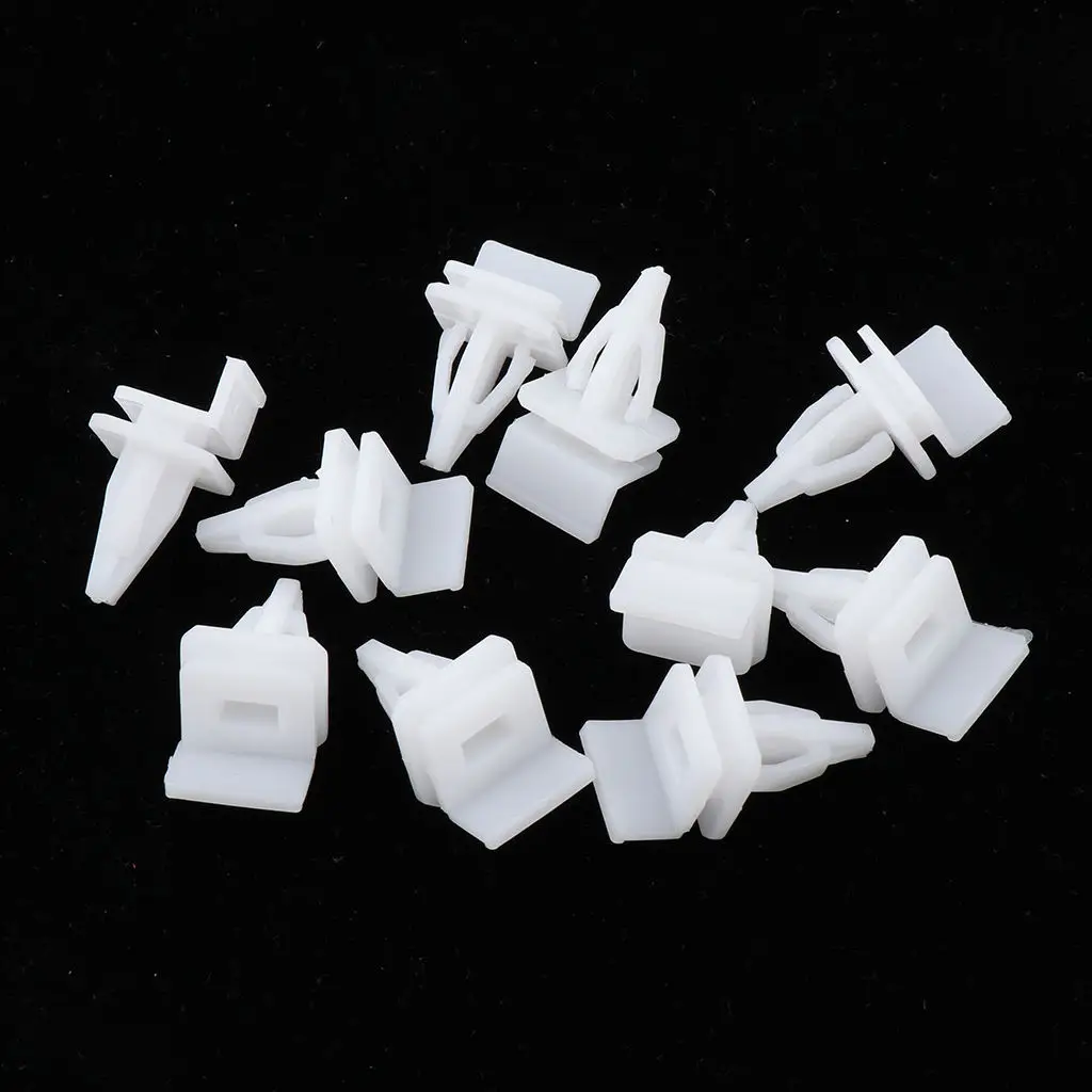 10 Pieces White Plastic 20*18*35mm Rocker Panel Moulding Clip for RL 96-04 RL 96-04