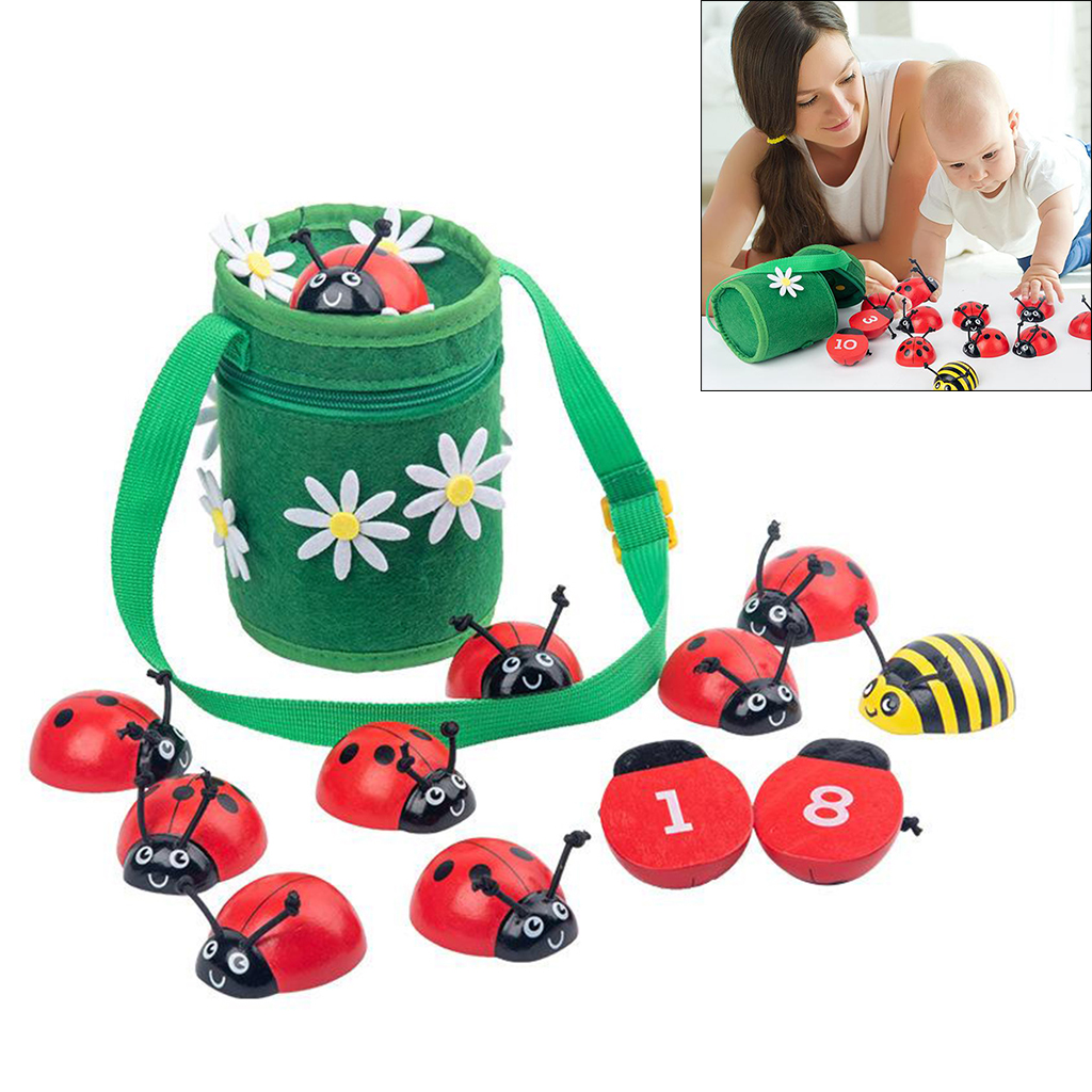 Counting Ladybugs Learn Numbers Early Learning Educational Motor Skill Learn Numbers Cognition Toys for 3 4 5 Years Old Gift