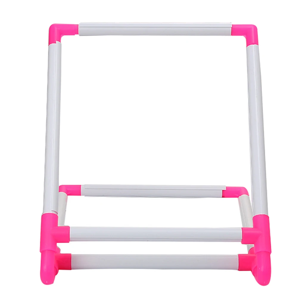 Embroidery Frame Universal Clip Plastic Cross Stitch Hoop Stand Holder Support Rack DIY Craft Tool Handheld for Home Use