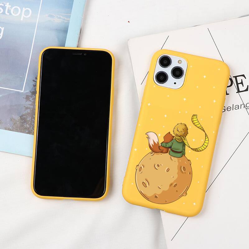 best cases for iphone 13 pro max The Little Princes The Earth Space Phone Case For iphone 13 12 11 Pro Max Mini XS 8 7 6 6S Plus X XR Candy yellow Silicone cover iphone 13 pro max cover