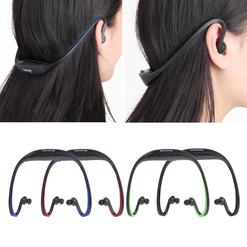 Fone de Ouvido Bluetooth Esportes Música Slot Rádio fm Condução Correndo X5qc Bs19c tf 1 Fones de ouvido