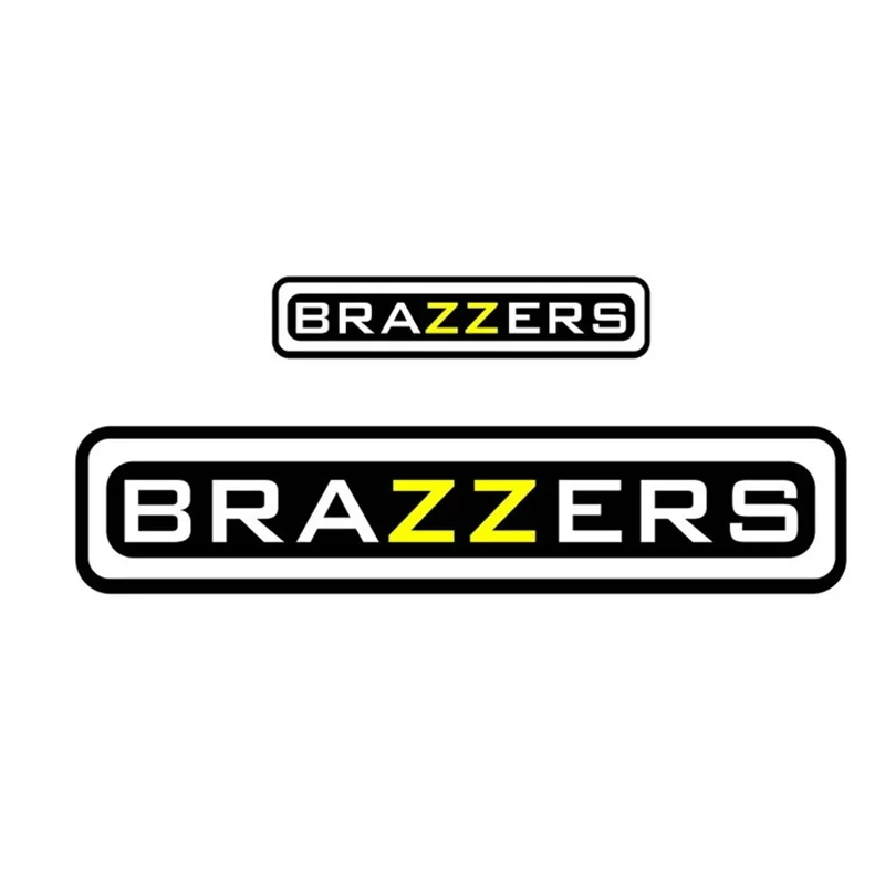 car window decals 2 PCS Car Stickers 22.5CM*4.5CM Reflective Personality Brazzers Funny Car Body Styling Removable Waterproof Stickers Car Styling custom car decals