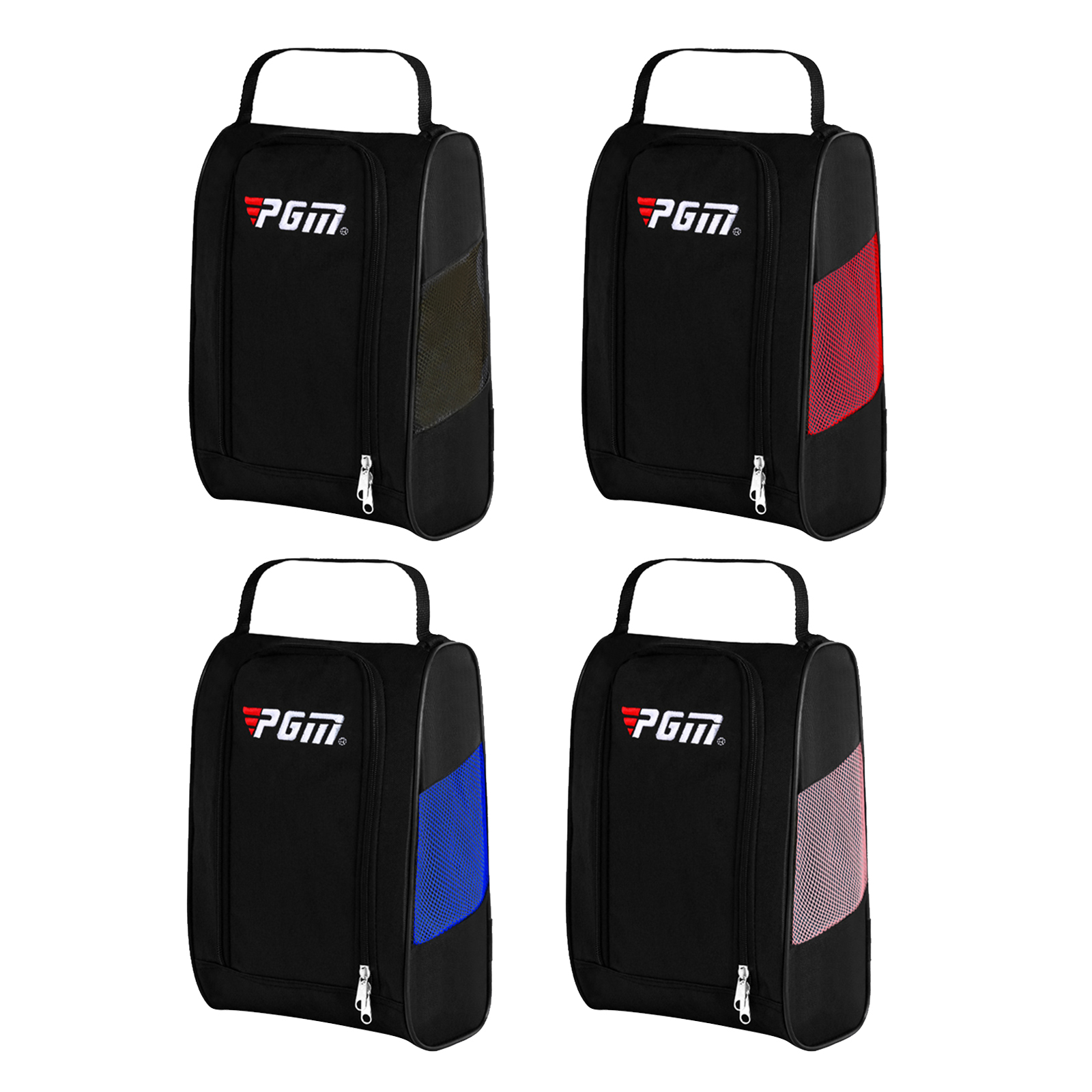 Golf Shoes Bag Zipped Sports Bag Shoe Case Golf Shoe Bag - Zippered Shoe Carrier Bags Storage Organizer Pouch for Women Men