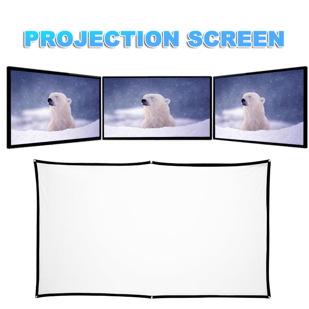 High Brightness 16:9 Fabric Cloth Projector Screen – Available in 60, 100, and 130 Inch Sizes for Epson, BenQ, Home Beamer Description Image.This Product Can Be Found With The Tag Names Computer cleaners, Computer Office, Projector screen