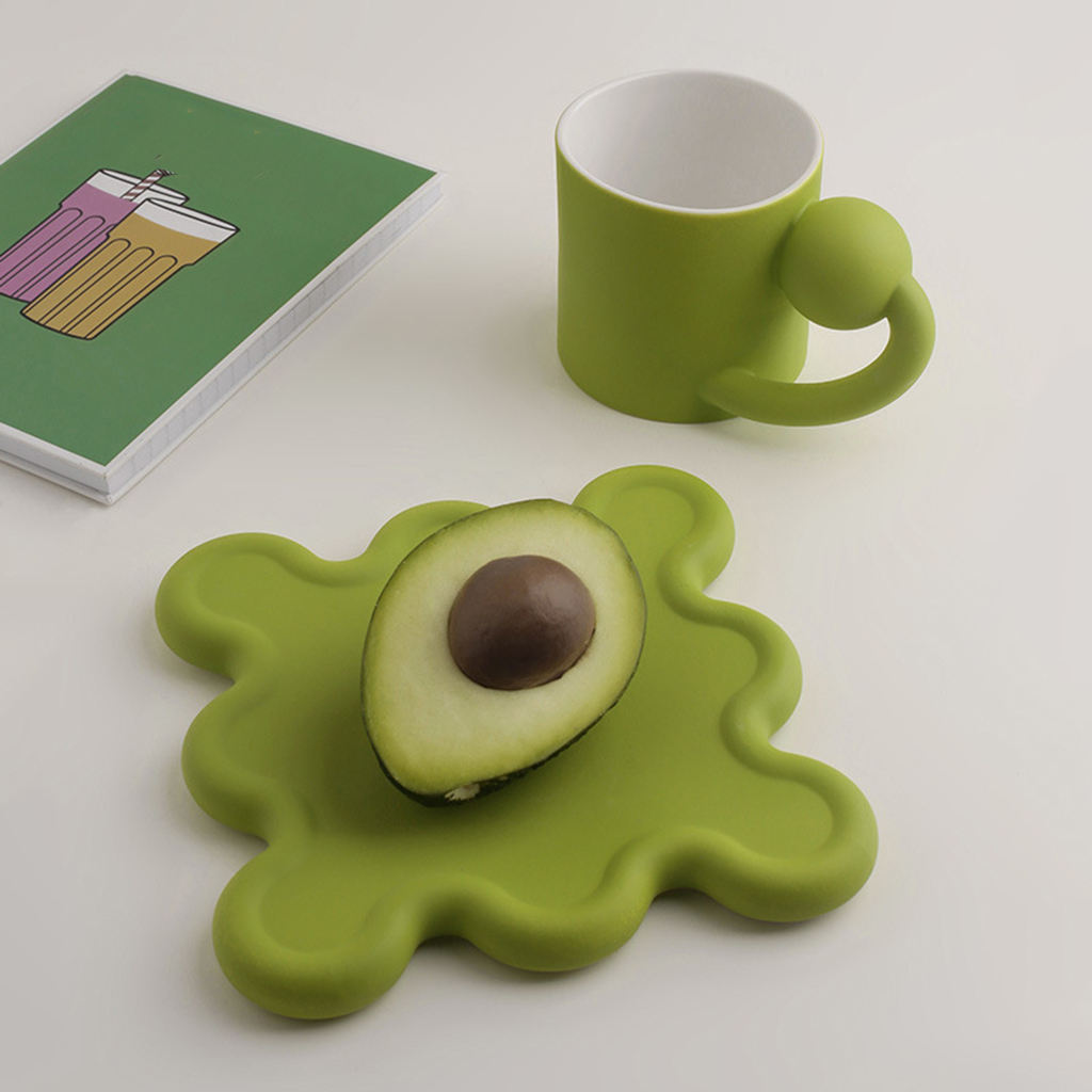 Nordic Ins Style Creative Ceramic Coffee Milk Cup Tea Cup Set with Tray Office Home Personalized Mug Planet Cup