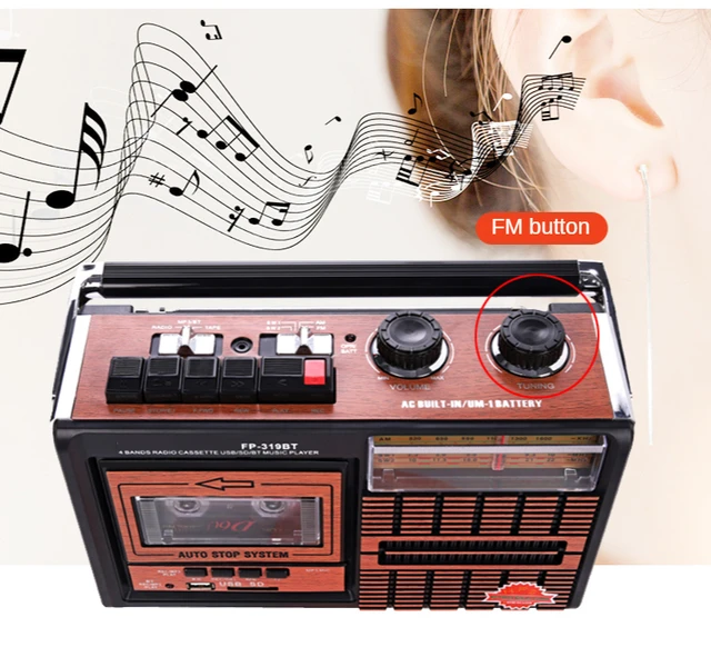 Speakers Radio Cassette Recorder  Cassette Player Radio Speaker - 28w  Power 220v - Aliexpress