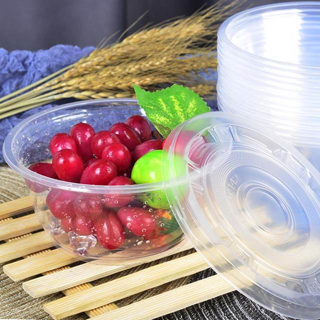 Kitchen Picnic Plastic Disposable Round Shape Rice Bowl 360ml 10 Pcs -  Clear - 4.7x2.9x2.2(Upper D*Bottom D*H) - Bed Bath & Beyond - 28769450