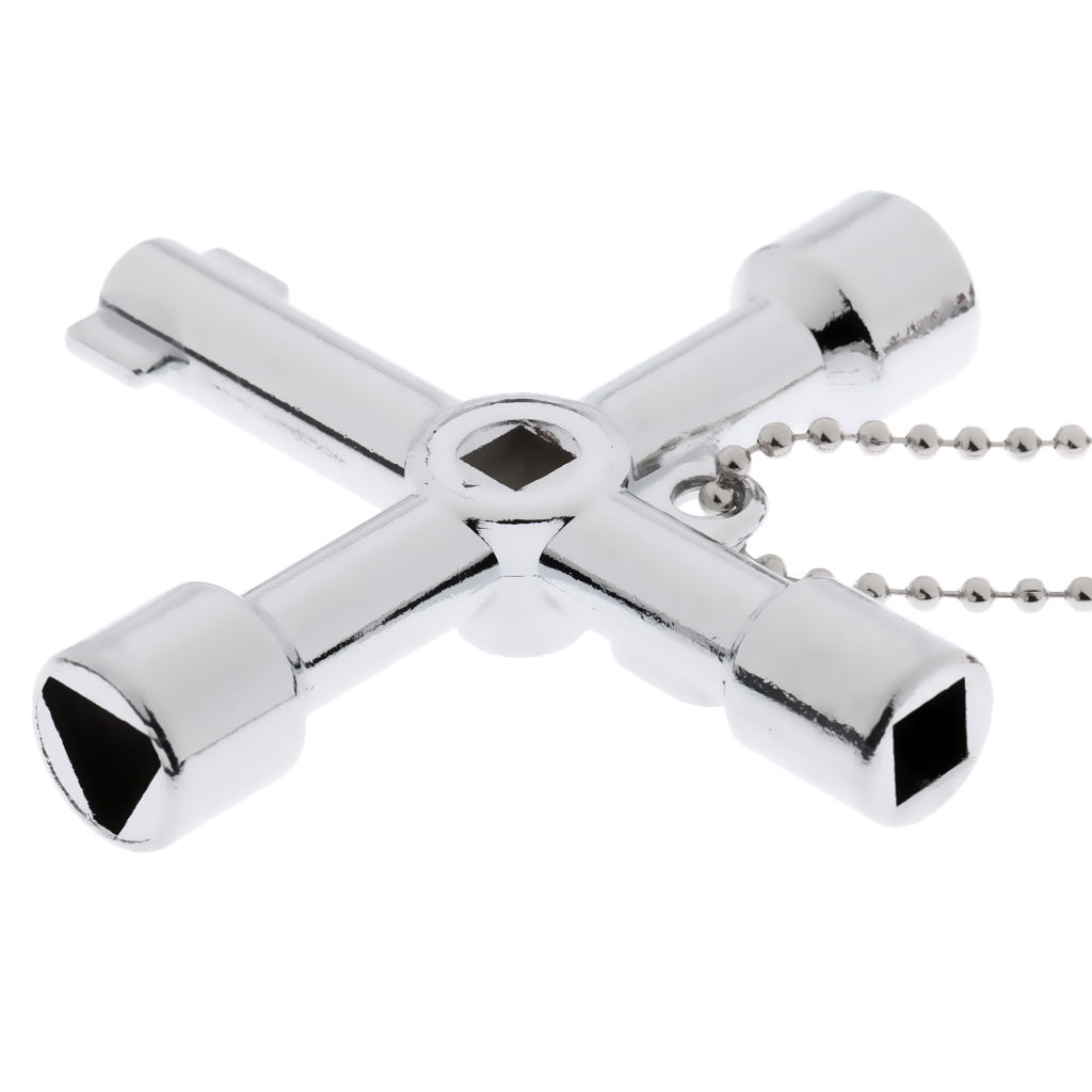4-Way Multi-Functional Utilities Key Wrench Spanner for Electric Water Gas Meter
