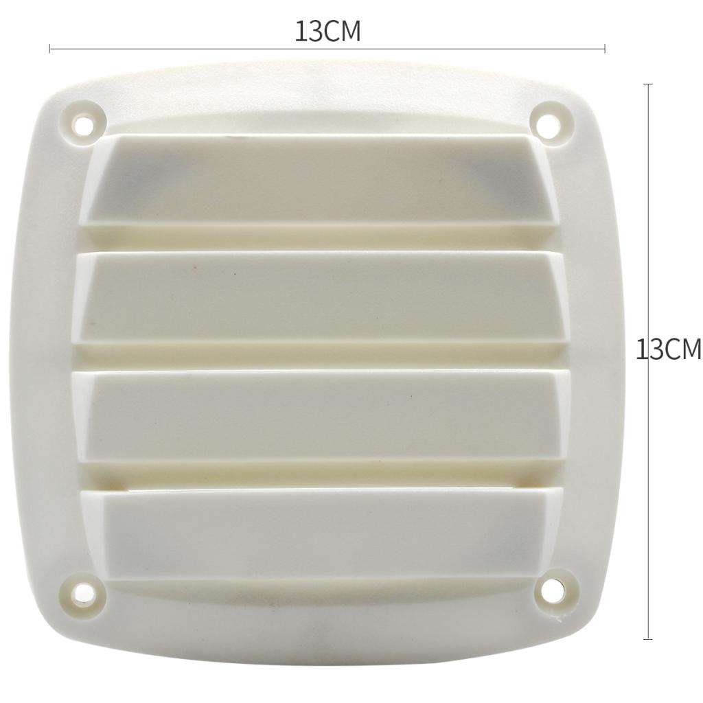 Marine Louvered Vents Round Hose Hull Air Vent Boat Plastic White