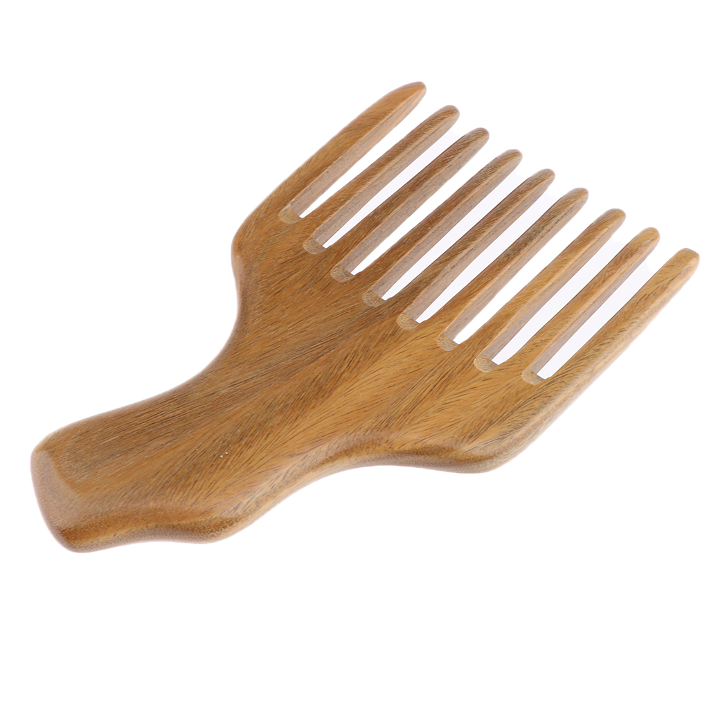 Natural Horn Afro Comb African American Pick Comb Hair Brush Hairdressing Styling Tool