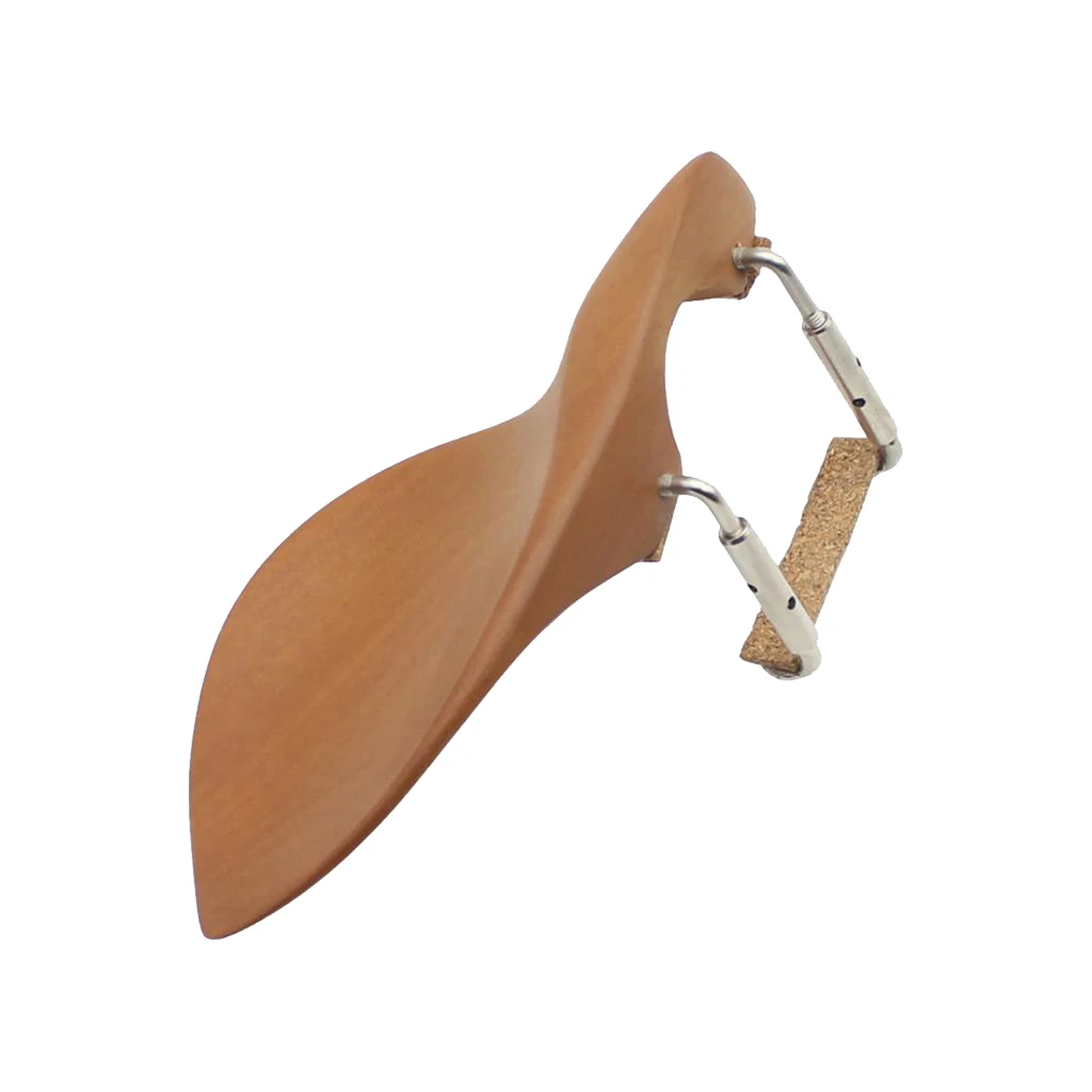 Jujube Wood Violin Chin Rest with Screw&Cork for 3/4 4/4 Violin Replacement Parts