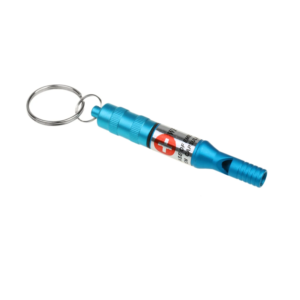 Portable Emergency Survival Whistle Keychain Keyring Camping Hiking Outdoor