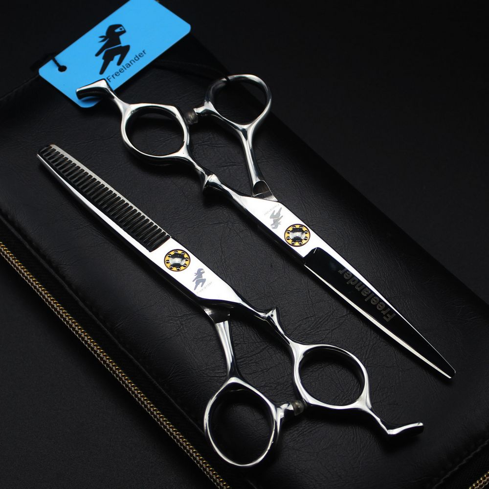 Best of Freelander Barbershop Hair Cutting Thinning Scissors 6 Inch Professional Styling Hairdressing Scissors With Big Bearing Screw Reviews & Tips