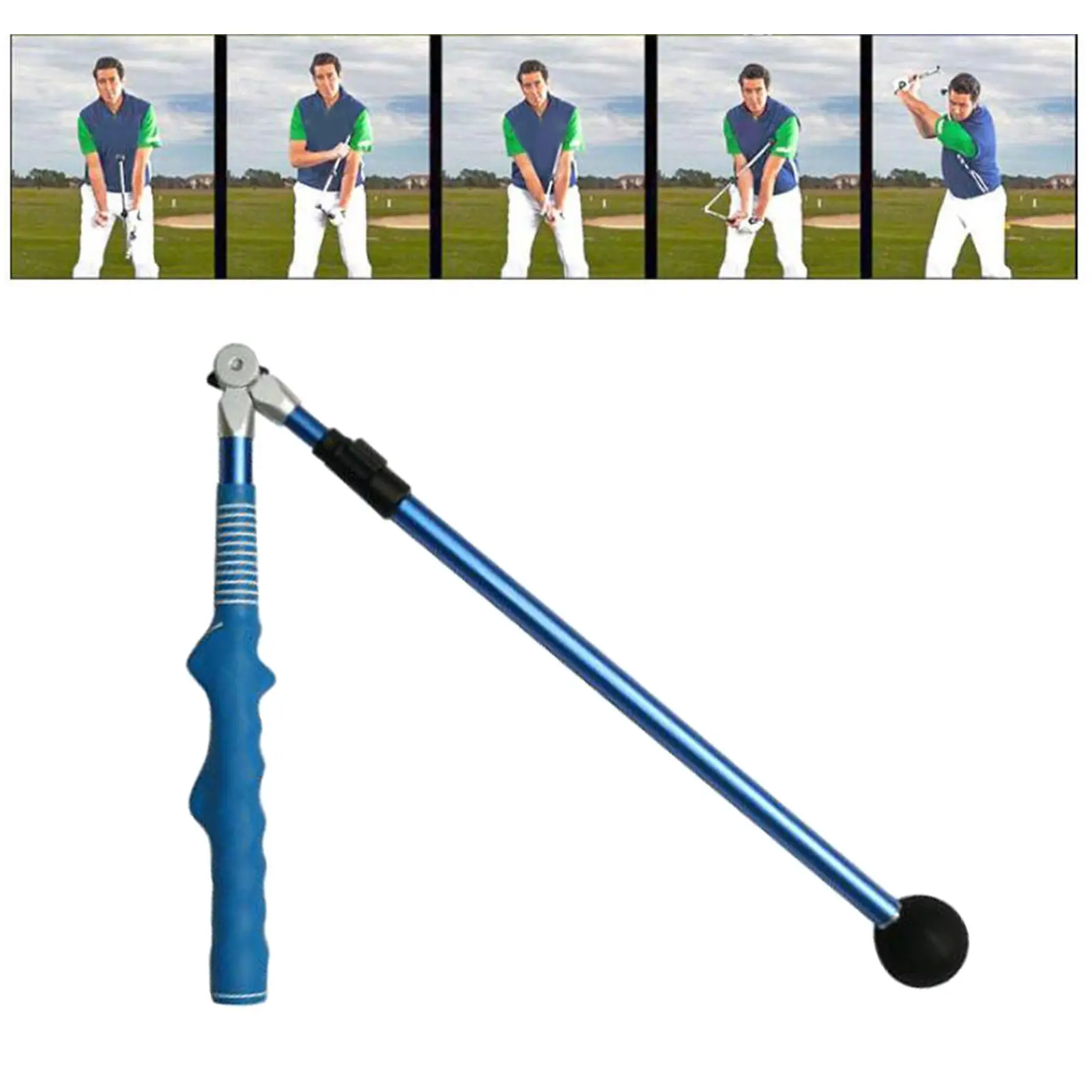 Folding Golf Swing Trainer Stick Posture Corrector Practice Swing 