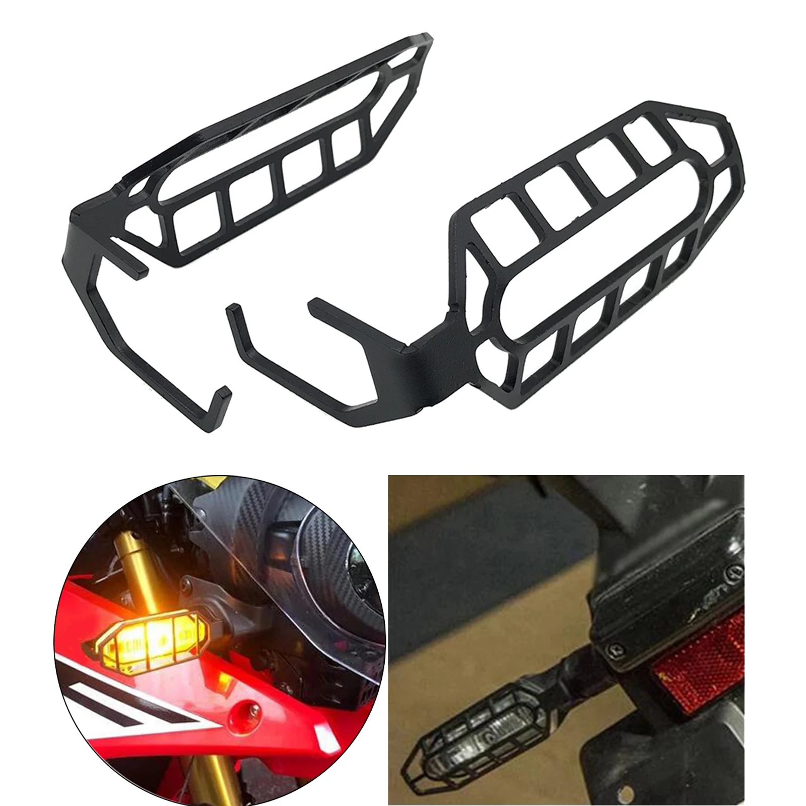 2pcs Stainless Steel Motorcycle Front & Rear Turn Signal Light Protection Cages Shield Cover For Honda CB500X CB 500X 2019 2020