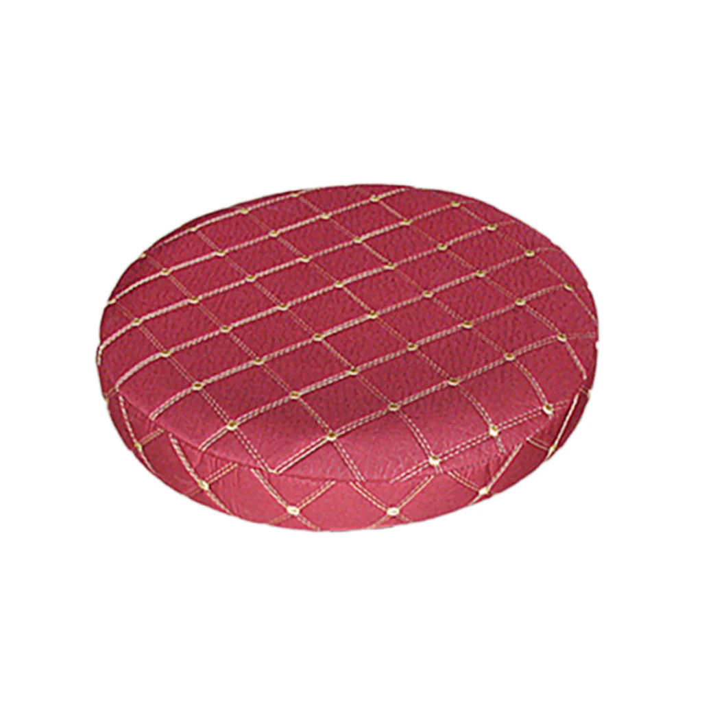 11 Inch Grid Breathable Round Bar Stool Cover Seat Cushion, Fits For 33-35cm / 14-inch Chair Stool