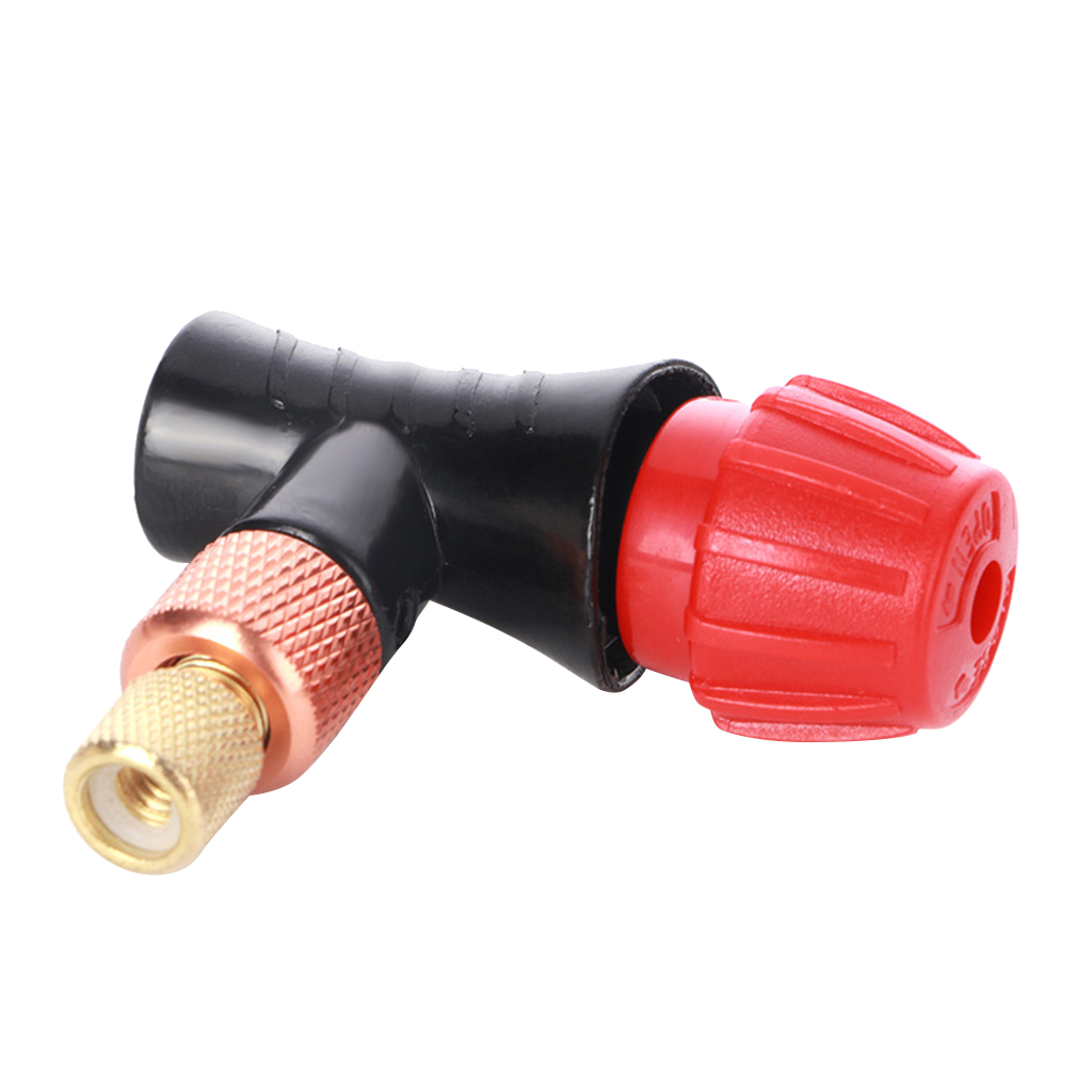 Tire CO2  Pump Inflator Head Connector Works With Threaded Cartridge