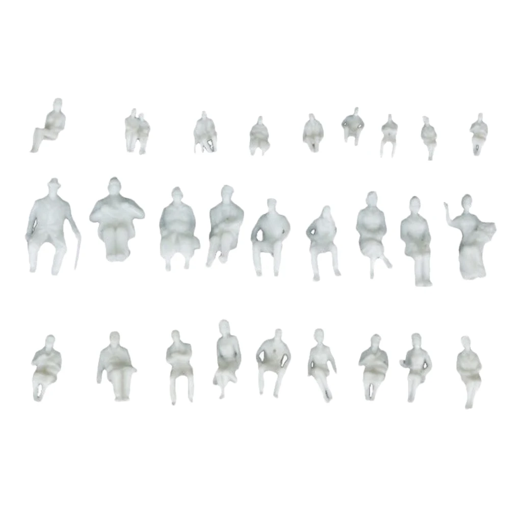 20 X Figures Model 1:25 Seated Figures People with Different