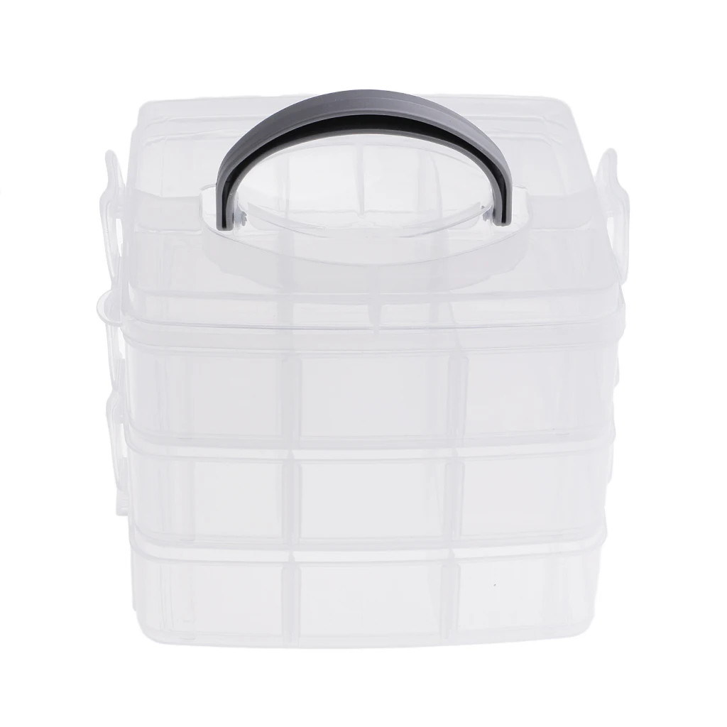 Storage box, transparent, stackable, made of plastic / plastic