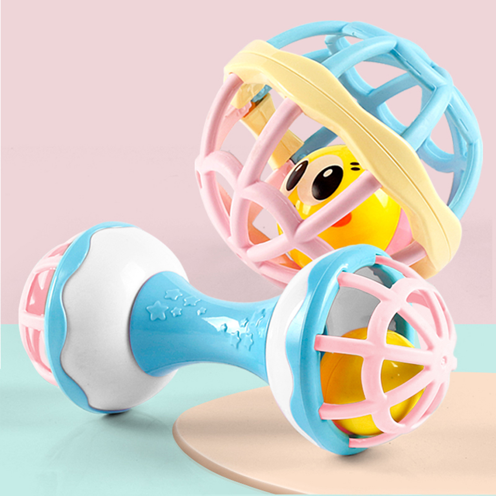 Baby Rattle Toddler Newborn Kids Hold Shaker Bell Rattles Sound Sensory Toy