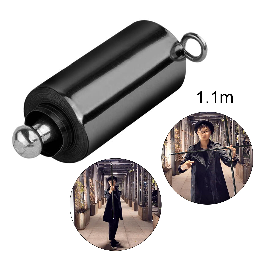 1.1m/1.3m/1.5m Magi c Pocket Staff Portable Metal Martial Arts metal staff retractable Appearing Cane Trick Accessory