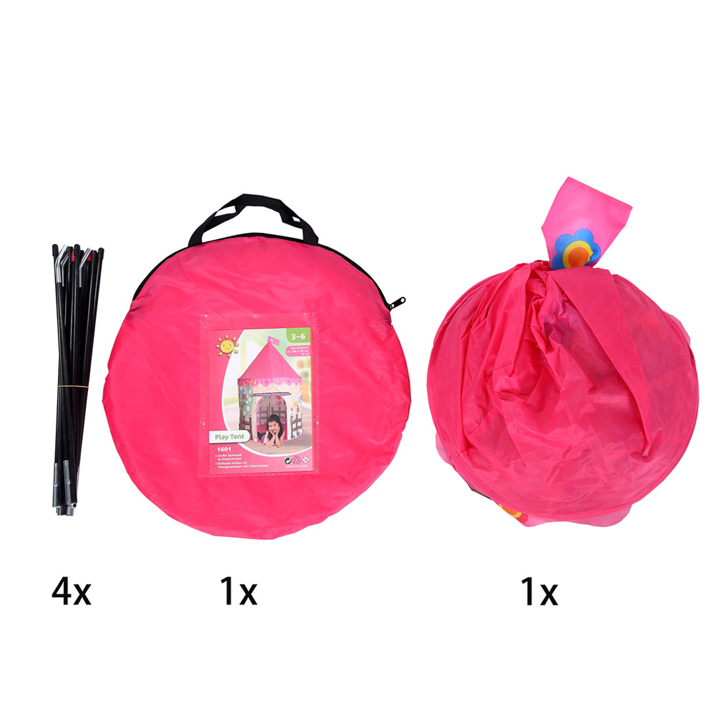 Foldable Prince Flowers Play Tent Playhouse Castle for Kids Girls