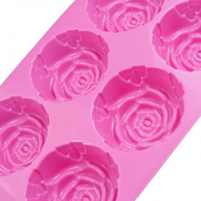 DIY Silicone Mold 3D Rose Flower Shape 6-Cavity Chocolate Dessert Mould  Fondant Cake Baking Decorating Tool for Kitchen Supplies - AliExpress