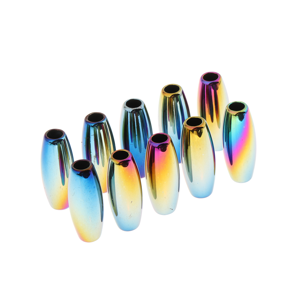 10pcs Neon Hair Decor Extension Braids Cuff Dreadlocks Beads Rings Clips Set