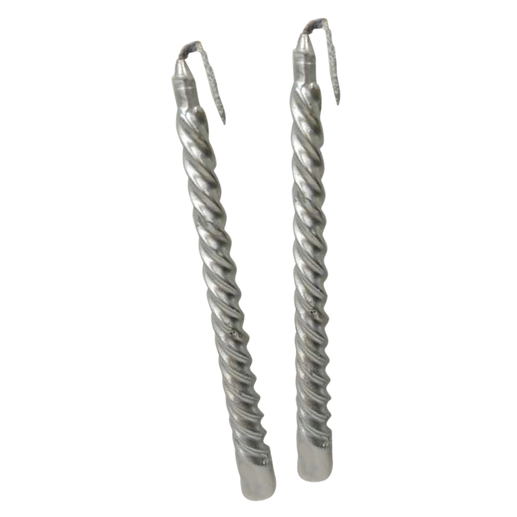 2pcs Twisted Coil Table Dining Room Table Wedding Party Spiral Long Candles Wax For Wedding Birthday Decoration