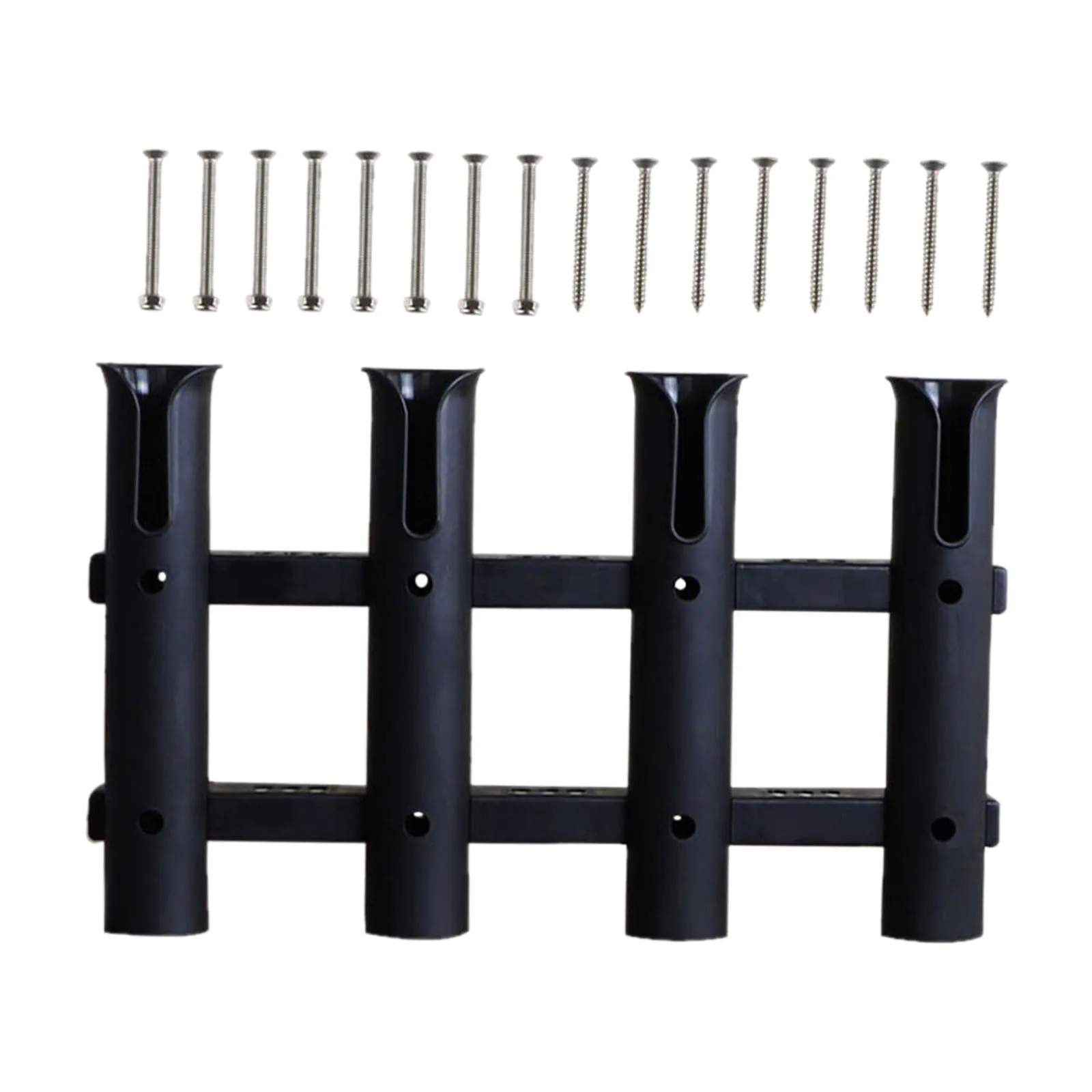 FISHING ROD POLE RACK X 4 WHITE  s/s SCREWS  EASY TO FIT  BOAT SAIL FISHING 