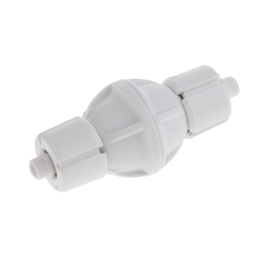 Aquarium Check Valve For Co2 Bubble Counter Air Pump With stainless steel Spring Stop Fish Tank Fastening Plastic