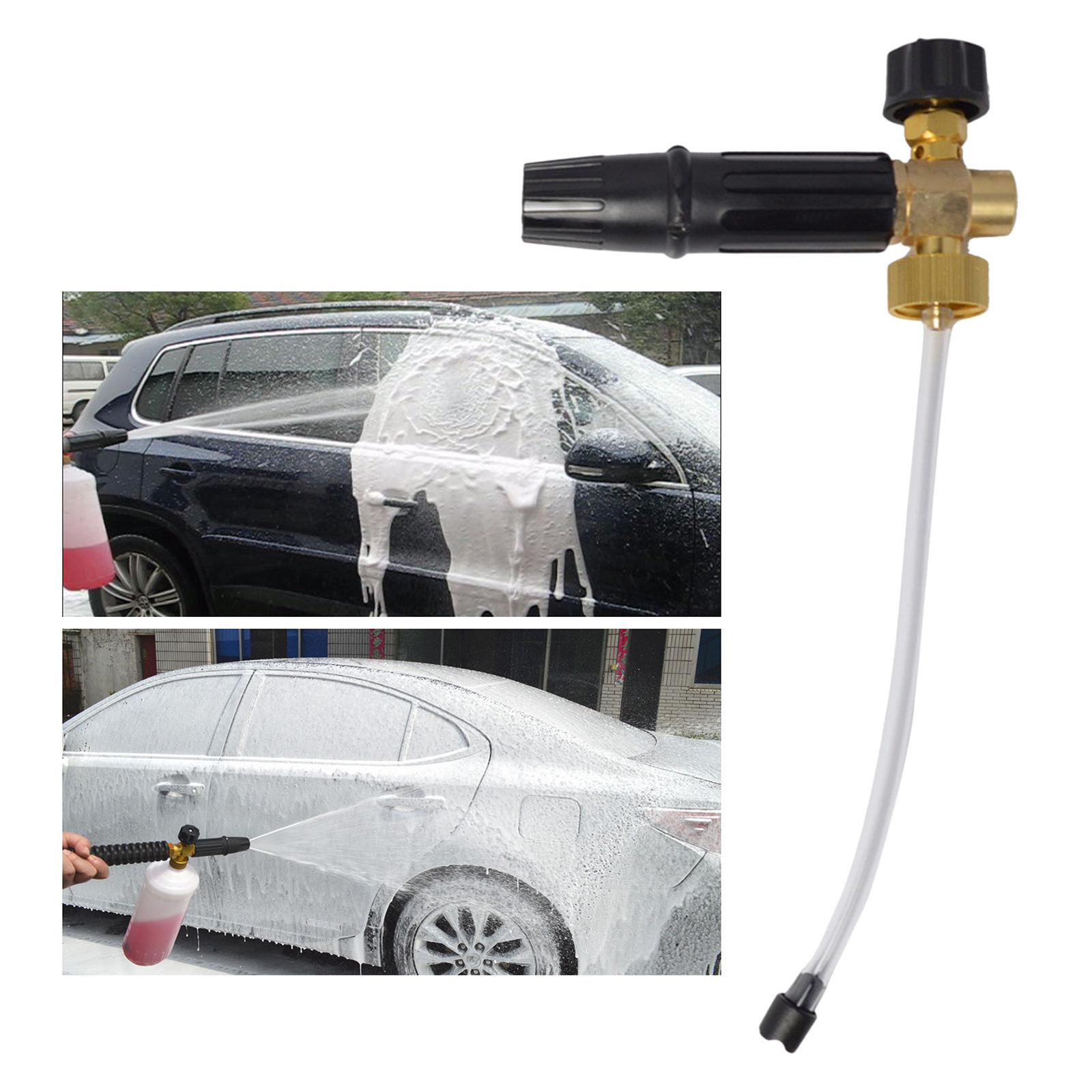 Brass Pressure Washer Jet Washer Foam Nozzle with 1/4