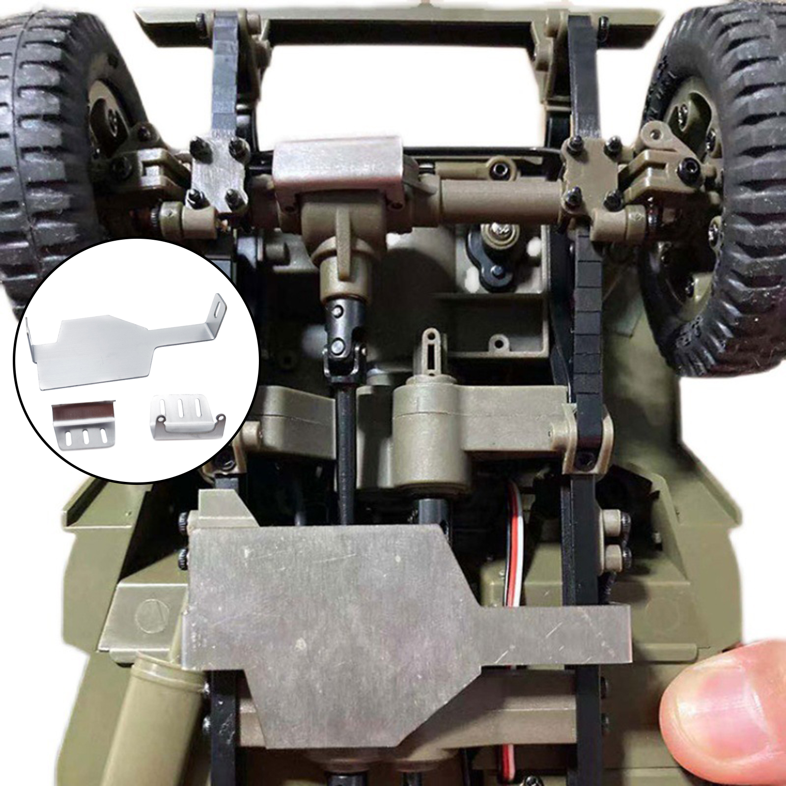 Chassis Armor Guard Plate for FMS ROCHOBBY 1941 Willys Jeep DIY Accessory
