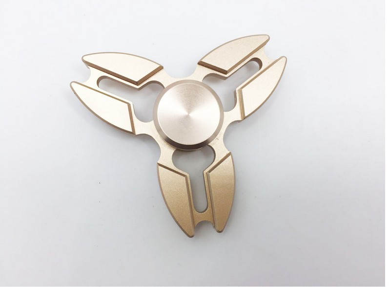 Aluminium legierung Hand Spinner Trefoil Finger Spinner alle Metall Dekompression Spielzeug Zappeln Spinner Stress abbau Spielzeug Geschenke – Detail 4