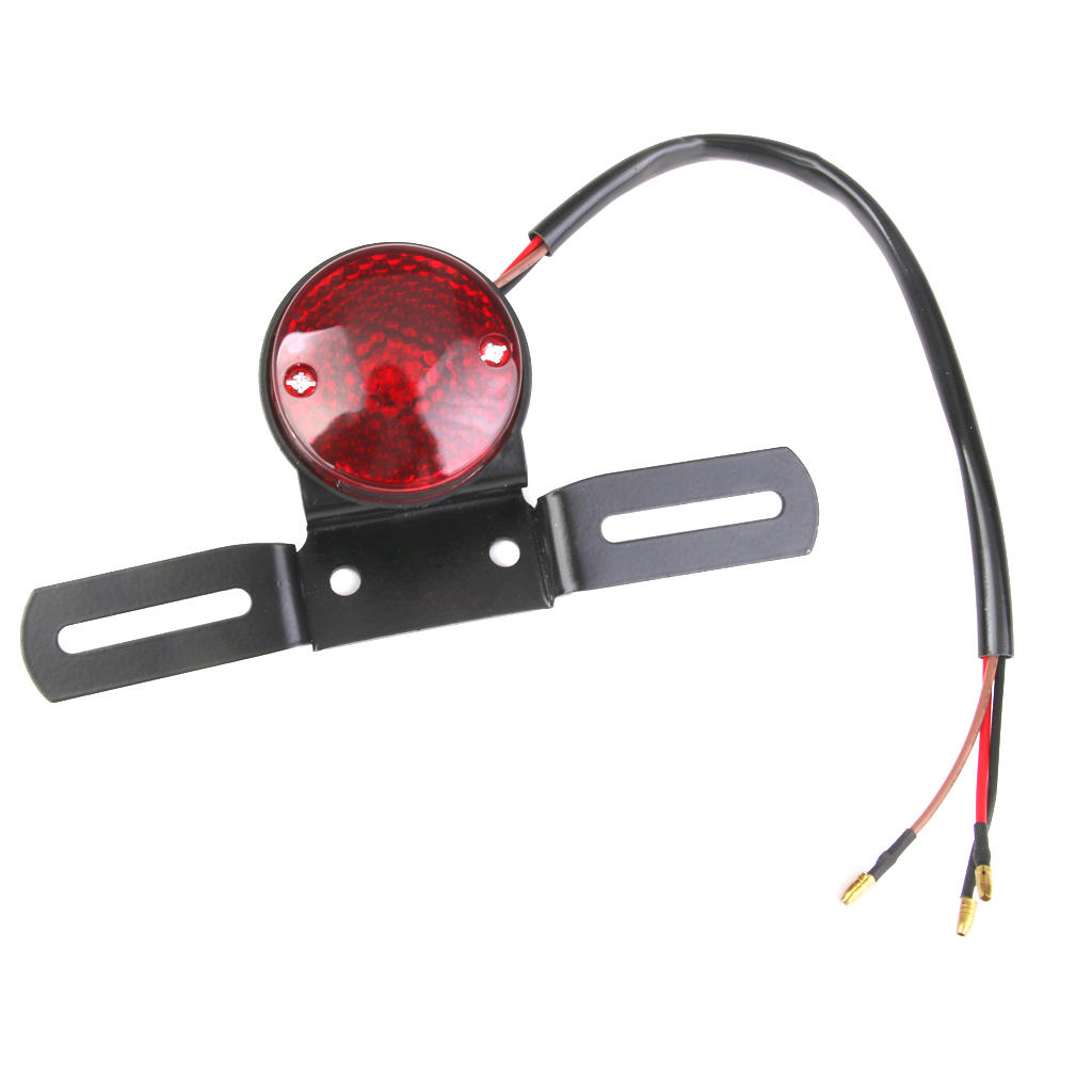 Motorcycle Motor Brake Tail Rear Light Plate Holder For  Most Motorcycle Street Biker Cruiser/Chopper Dirt Bike ATV DC 12V