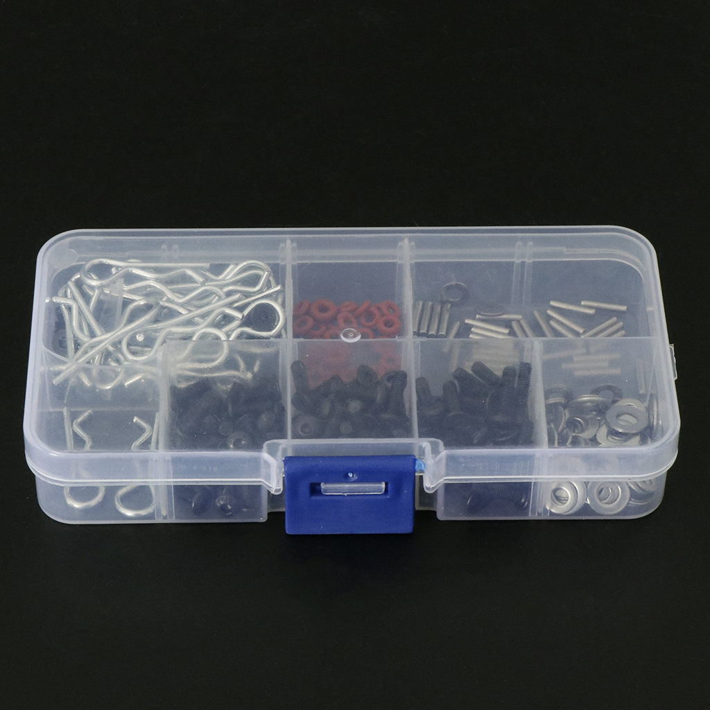 270 in One Set Screws Box Repair Tool Kit for 1/10 HSP RC Car DIY Kits, Comes in A Durable Case