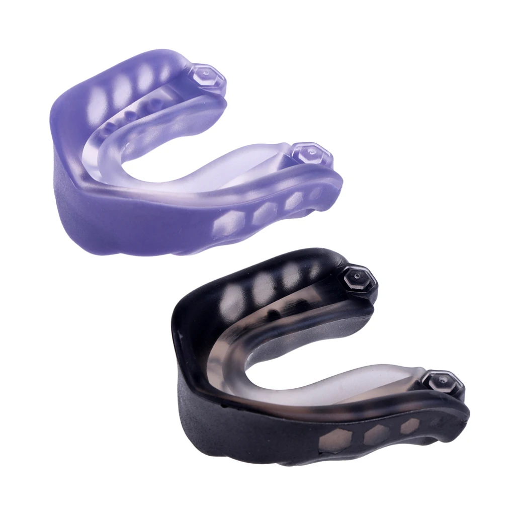 2 Pieces Adults Youth Mouth Guard Gum Shield Boxing Football Teeth Protector